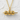 Hanami Dango Pendant, gold vermeil, front view