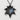 Momiji Maple Leaf Pendant, black rhodium, front product photo