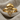 Drifting Jellyfish Ring, gold vermeil, product photo on linen