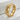 Koi Fish Band Ring, gold vermeil, product view on stone surface