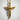 Young Praying Angel Pendant, gold vermeil, front product view