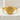 Happiness Kanji Ring, gold vermeil finish, front view on stone surface