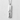 Tokyo Tower bar pendant, polished silver finish, front view