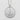 Tokyo Tower Medallion Pendant, polished, front view on white surface