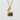 Nara deer pendant, gold vermeil, front view on white