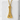 Kobe Port Tower Pendant, gold vermeil, front view on white stone pedestal