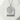 Yokohama Ferris Wheel Pendant, polished silver, flat lay on white stone