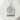 Yokohama Ferris Wheel Pendant, polished silver, flat lay on white stone