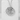 Hammered Do Kanji Pendant, polished silver, display on concrete pedestal