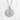 Truth Kanji Disc Pendant, polished silver, product photo