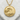 Kanagawa Great Wave Pendant, gold vermeil, front view on stone