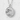 Great Wave Medallion Pendant, polished, front view on white texture