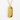 Omamori fortune pendant, gold vermeil, front view on white
