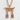 Floating Torii Gate Pendant, rose gold, front view on textured background