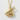 Onigiri Chopsticks Pendant, gold vermeil, front view