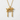 Sakura Torii Gate Pendant, gold vermeil, front view