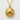 Melon Pan Pendant, gold vermeil, front product view