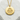 Japanese Onsen Medallion Pendant, gold vermeil, product display on stone