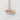 Bullet Train Pendant, rose gold plated silver, side view on textured background