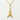Tokyo Tower Spire Pendant, gold vermeil, product photo against white background