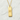 Kizuna Kanji Pendant, gold vermeil, front view on stone surface