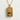 Vending Machine Pendant, gold vermeil finish, front view