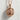 Daruma Doll Pendant, rose plated silver, front product view