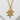 Happiness Kanji Pendant, gold vermeil, front view