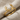 Open Deer Antler Ring, gold vermeil, product photo on linen