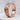 Geometric Pattern Ring, rose gold, angled view on textured stone