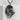 Native Spirit Pendant, oxidized silver, close-up angled perspective