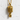 Vintage Microphone Pendant, gold vermeil, three-quarter view