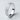 Volcanic Texture Band Ring, polished silver, angled side perspective