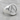 Hammered Masonic Signet Ring, polished silver product view