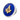 Close-up of 925 sterling silver Masonic lapel pin with royal blue enamel and gold square and compasses emblem