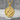 Masonic Square and Compass Pendant, gold vermeil, front view on stone