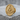 Past master lapel pin, gold vermeil, angled view on stone
