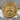Templar Cross and Crown Ring, gold vermeil, product photo on stone