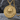 Fiat Lux Pendant, gold vermeil, front product photo on slate