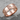 Lux E Tenebris Ring, rose gold, product photo on stone base