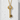 Crescent Hecate Key Pendant, gold vermeil, product photo on stone display
