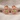 Gladiolus Flower Earring, rose gold, product photo