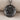 June Rose Birth Flower Pendant, black rhodium, front view