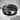 Coiled Japanese Dragon Ring, black rhodium, front view