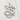 Bonded Dragon Pendant, polished sterling silver finish on white