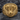 Flame V Twin Engine Ring, gold vermeil, front view on stone
