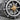 Navigator Helm Compass Ring, oxidized silver, angled close-up view