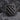 Croatian Checkerboard Ring, black rhodium, front view on stone