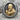 Padre Pio Ring, two-tone, front product view on stone