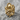 Coiled Octopus Ring, gold vermeil, product photo on stone